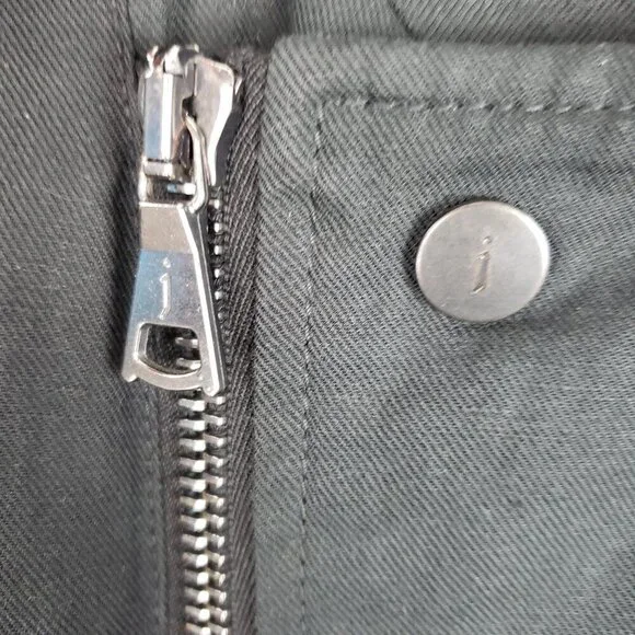 John Varvatos Collection Asymmetrical Moto Jacket Black Linen Cotton Size 54/L - Picture 6 of 11